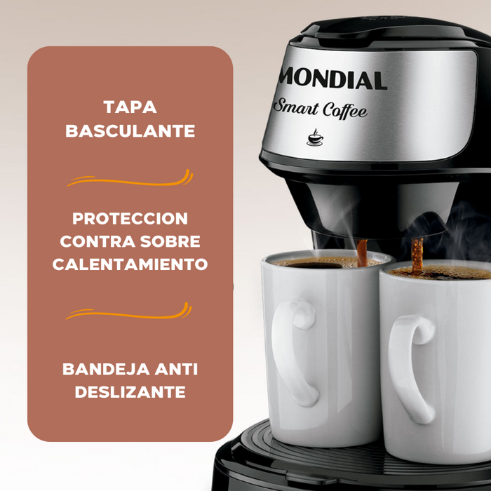 Cafetera Smart Coffee + 2 tazas — Mondial